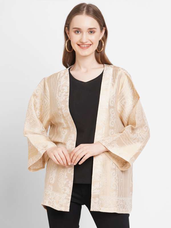 Silk shrugs and shop jackets