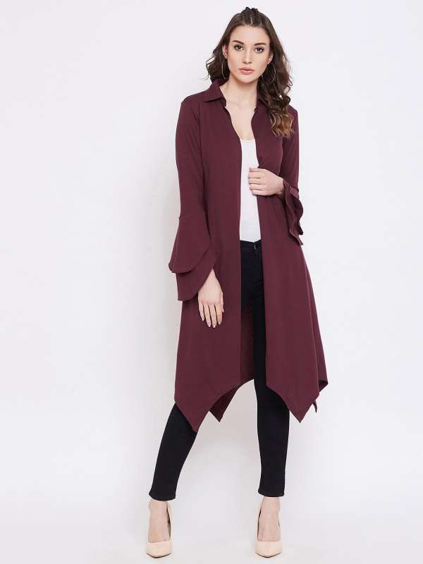 Maroon long hotsell shrug