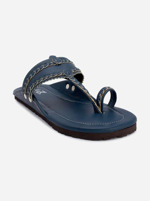 Navy blue comfort sandals top