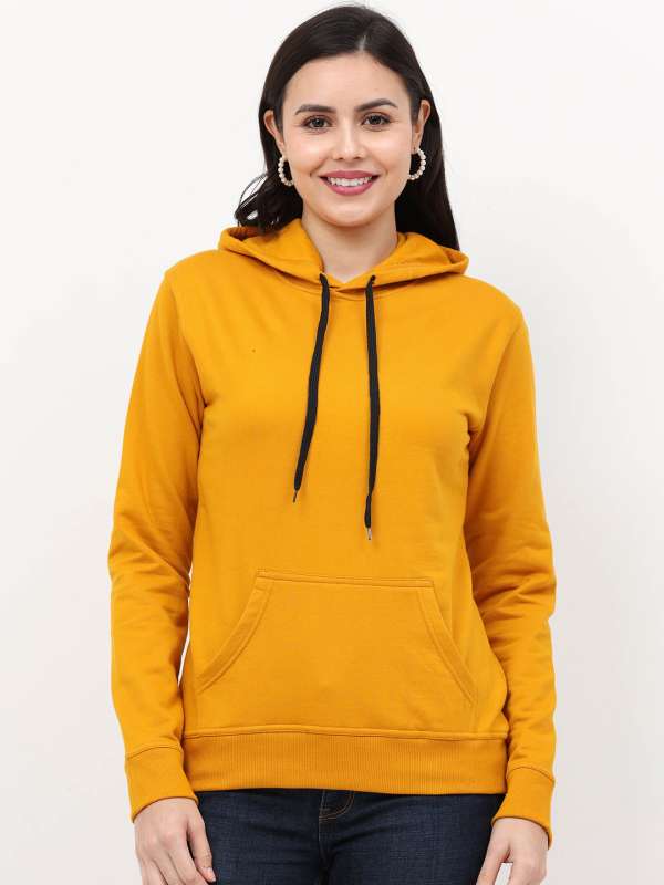Mustard sweatshirt womens new arrivals