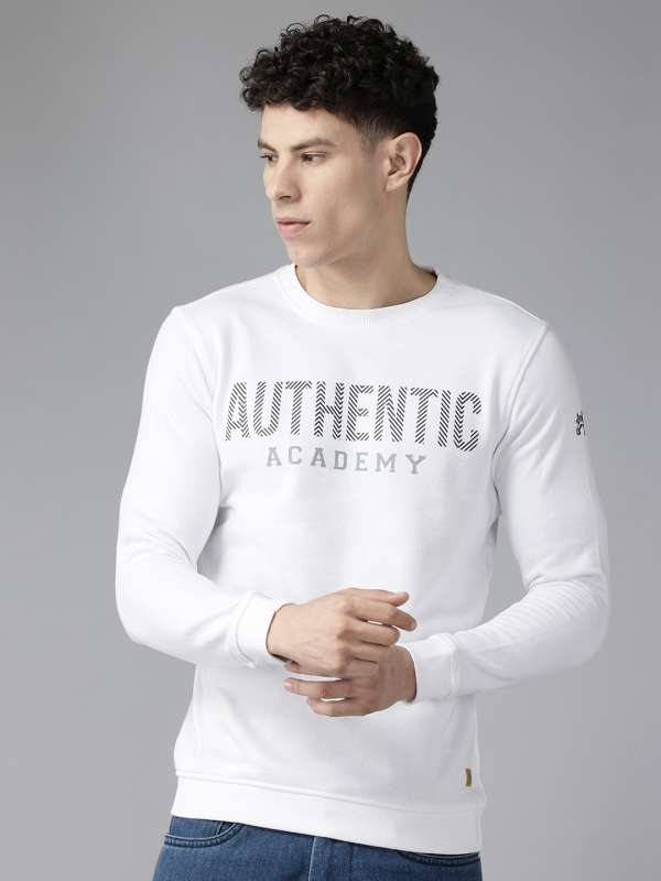 White sports sweatshirt best sale