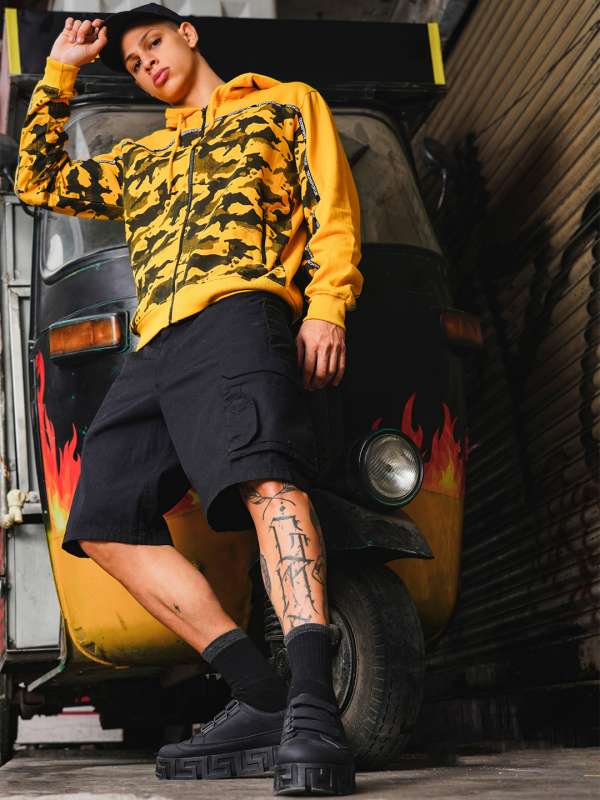 Camo hoodie mens fashion hotsell