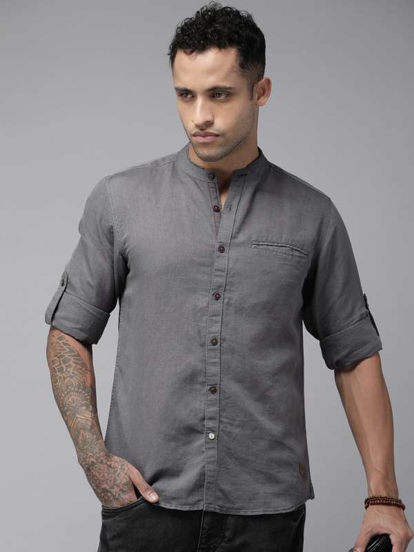 Myntra top linen shirts