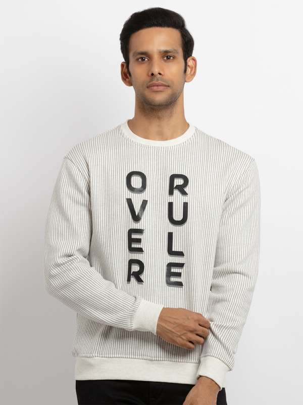 Off white deals striped sweatshirt