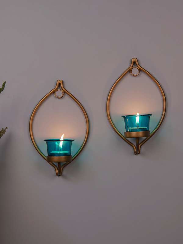 2pcs Wall Candle Holder Decorative Candle Sconces Wall Mount