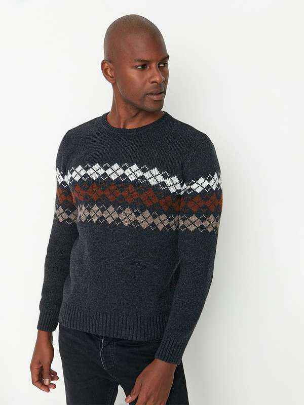 Men Printed Sweaters - Buy Men Printed Sweaters online in India
