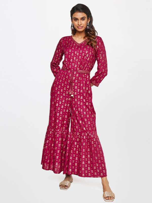 Global desi jumpsuit clearance online myntra