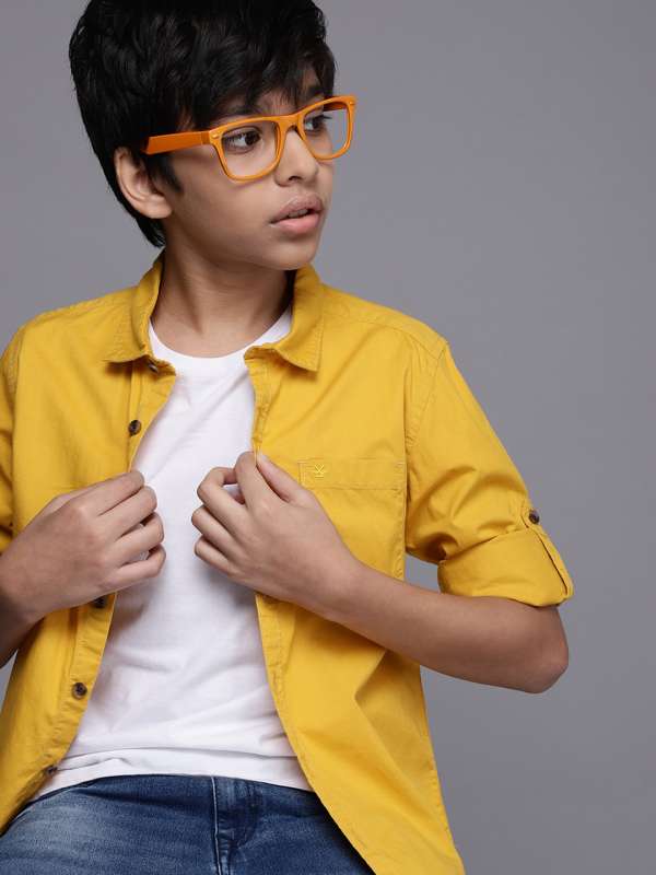 Yellow shirt clearance for boys