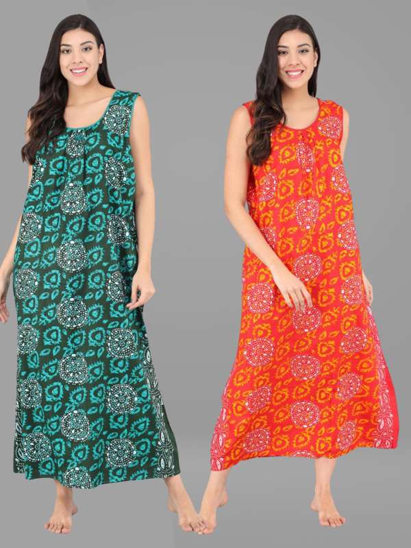 Buy Nighty Full Sleeves for Women Hosiery Cotton Maxi Gown Online In India  At Discounted Prices