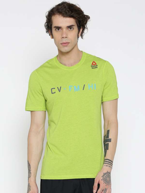 lime green reebok shirt