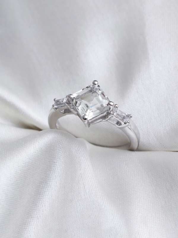 White stone best sale ring for ladies