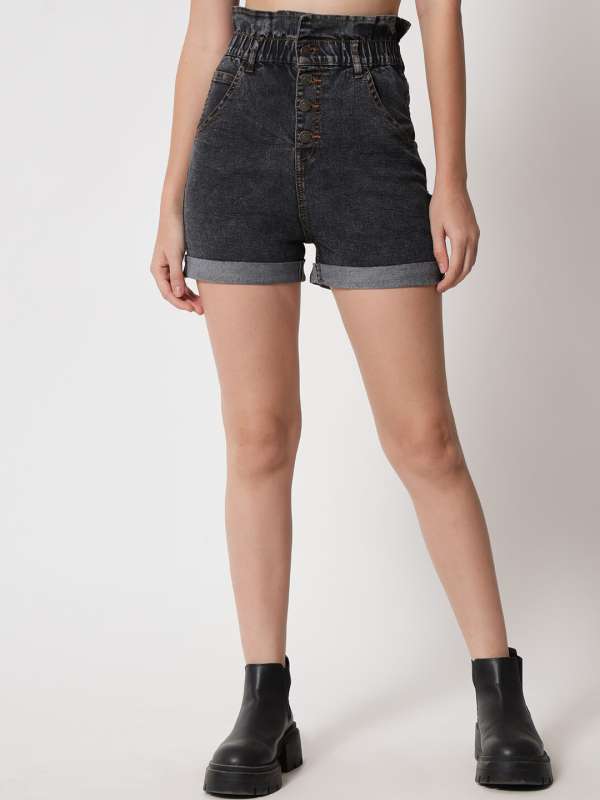 Black Skinny Shorts Buy Black Skinny Shorts online in India