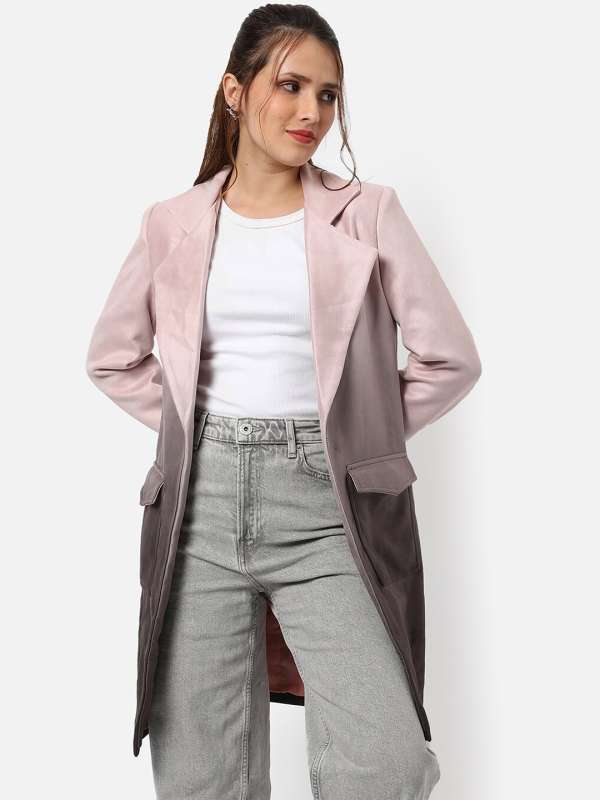 Pink shop coats womens