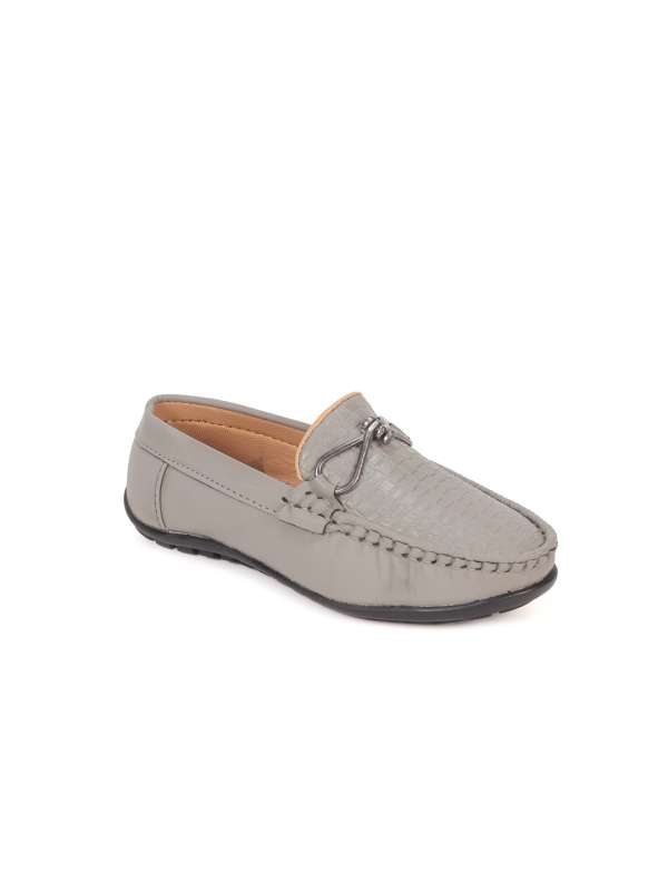 Grey loafers kids sale