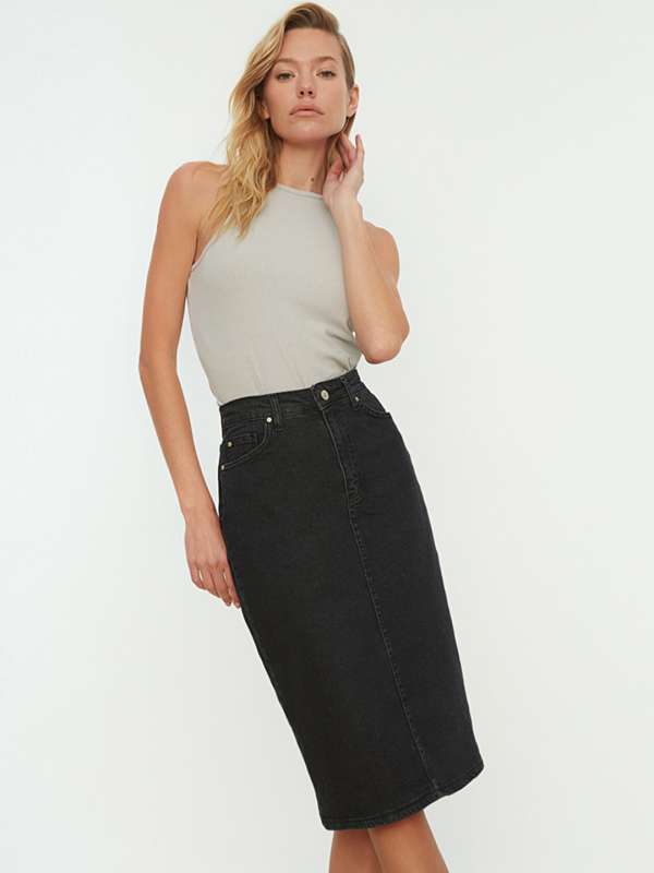 Knee length deals skirts next