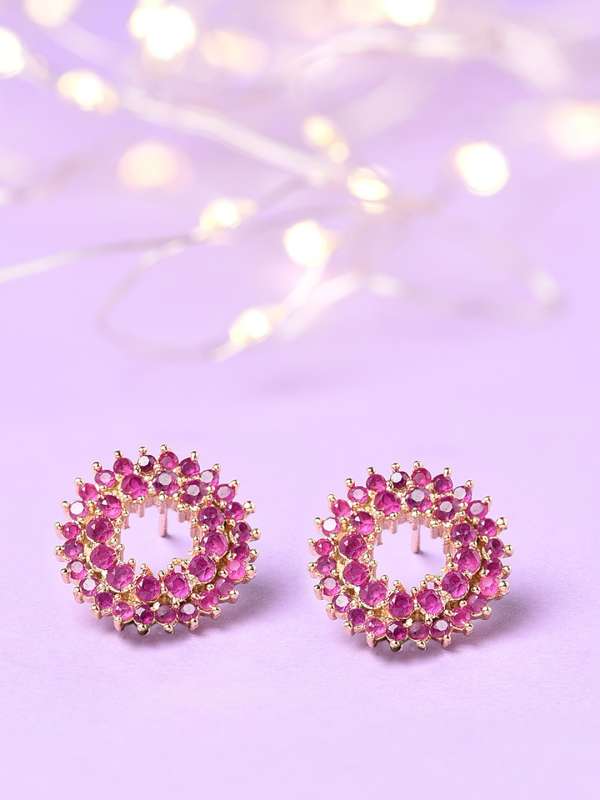 Pink clearance stone earrings