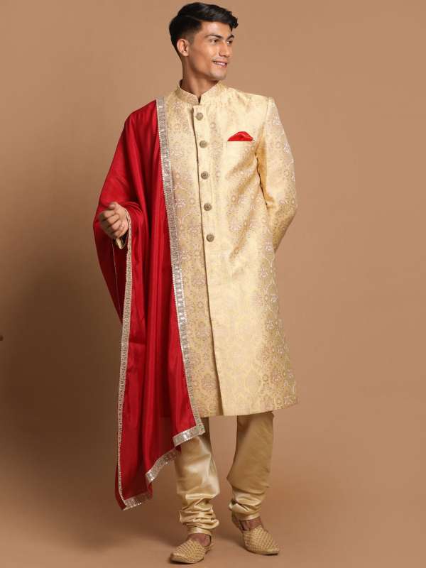 Red sherwani discount for groom