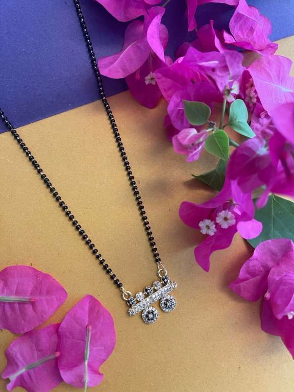 Plain black bead mangalsutra hotsell