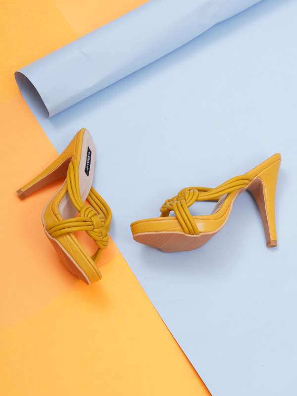 Yellow outlet party shoes