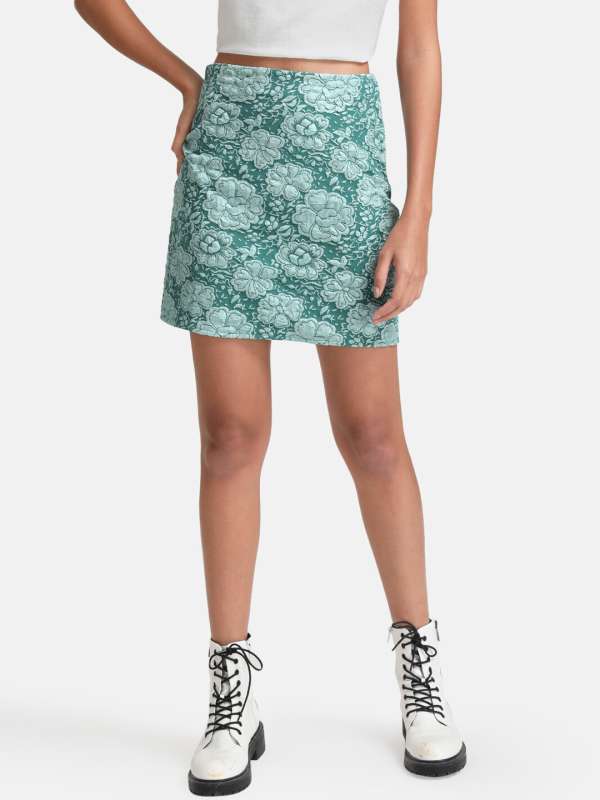Green pencil mini skirt new arrivals