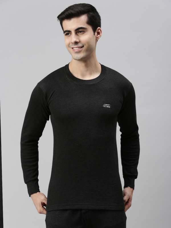 Lux Cottswool Men's BLUE R-Neck Thermal Top and Lower Set at Rs 790.00, Men Thermal Wear