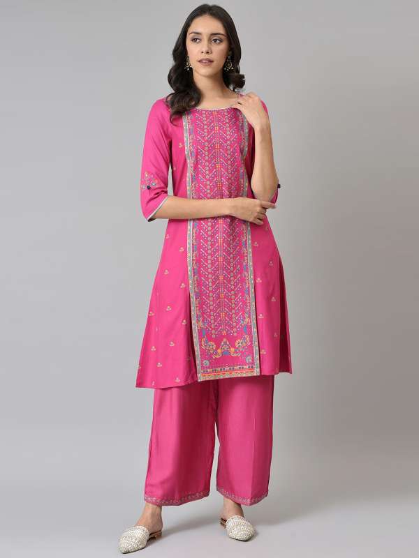 W kurtis pink best sale colour