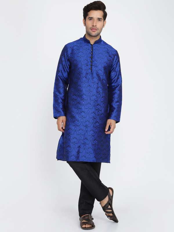 Men Blue Kurtas Buy Men Blue Kurtas online in India