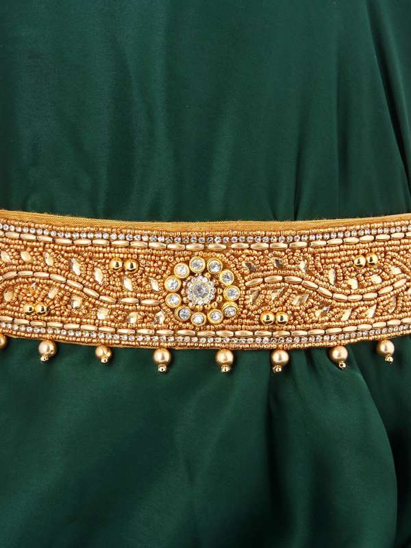 Buy VAMA Traditional Cloth Waist Belly Belt for Saree Stretchable