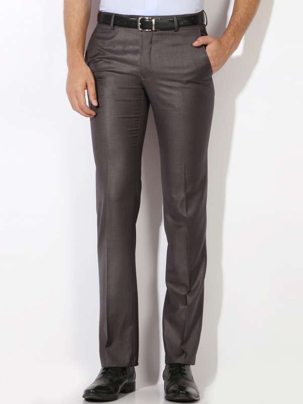 Van Heusen Grey Regular Fit Solid 