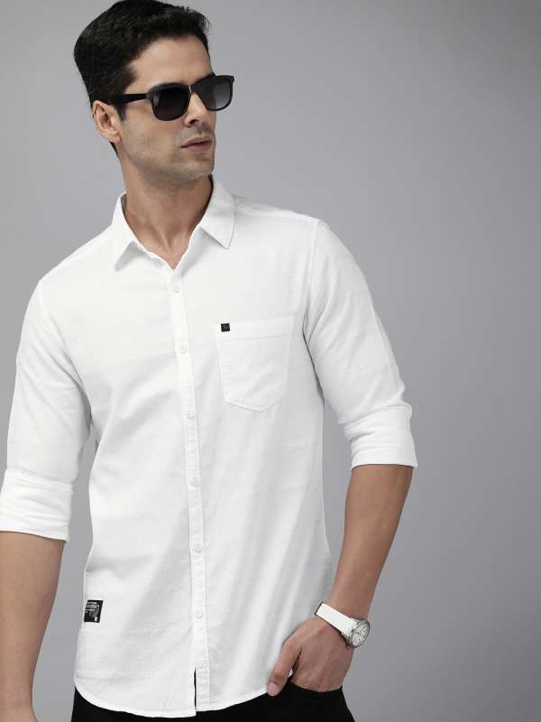 Spykar sales white shirt