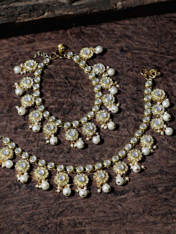 Kundan anklets hotsell online