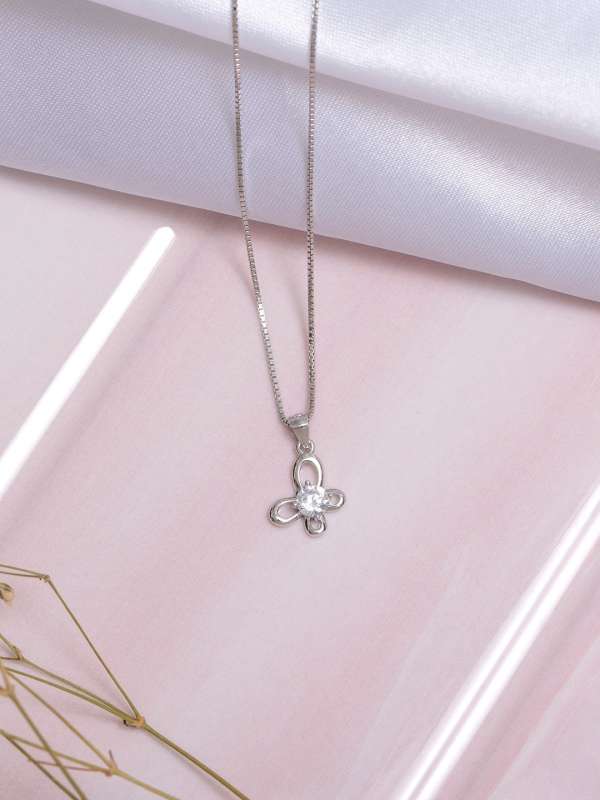 Sterling Silver Chain Pendant Buy Sterling Silver Chain Pendant online in India