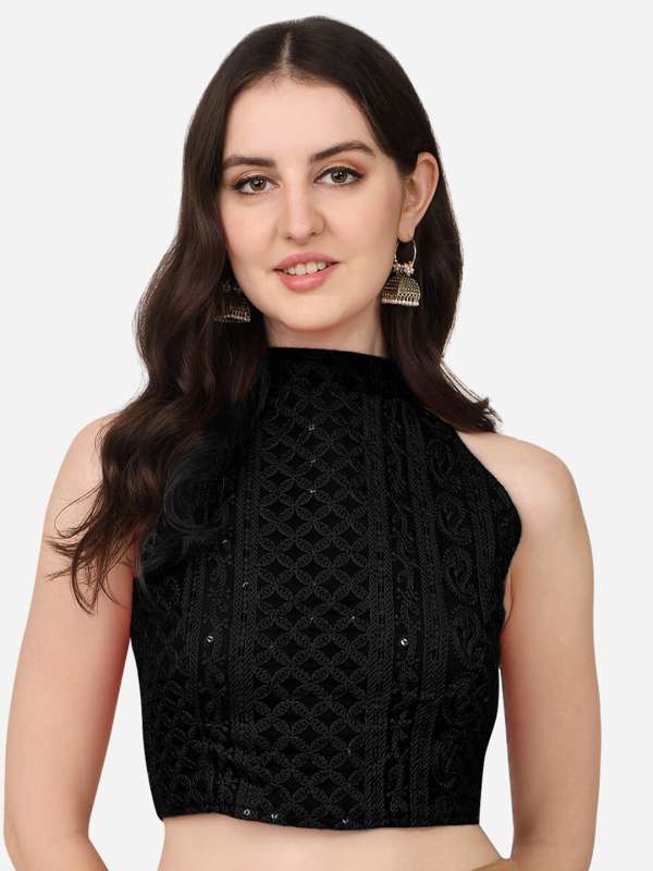 Halter neck shop blouse online