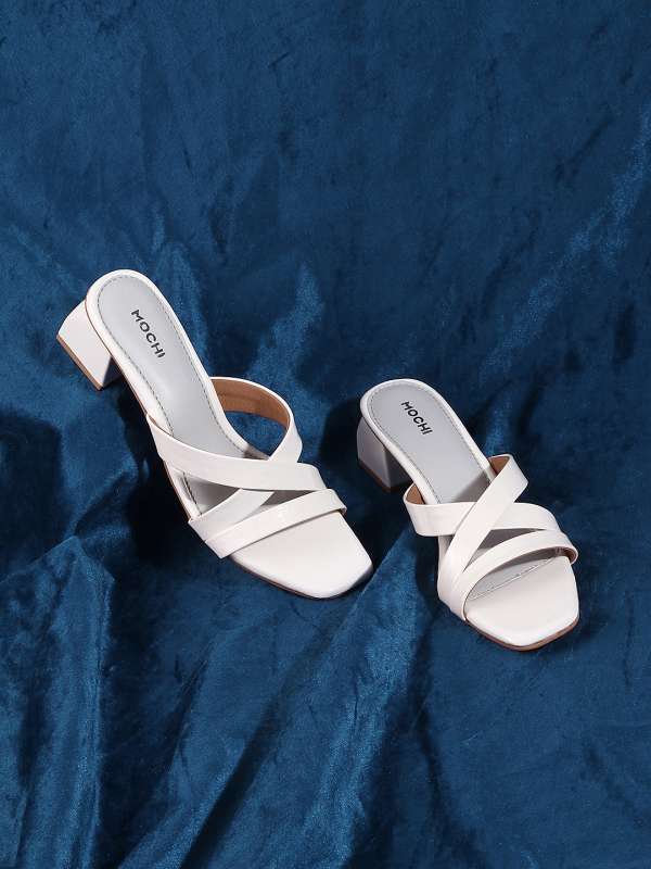 White pump sandals cheap