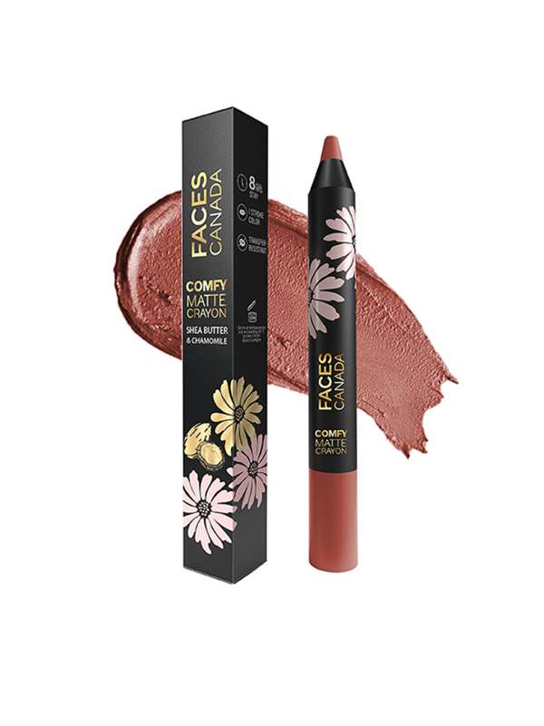 Buy FACES CANADA Comfy Matte Crayon - Shea Butter & Chamomile,  Long-Lasting, No Dryness Online at Best Price of Rs 339.15 - bigbasket