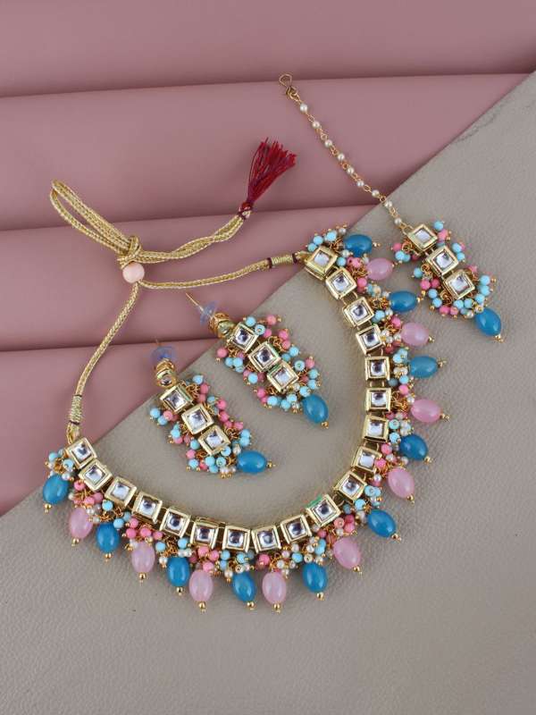 Jewellery In Pink Set Buy Jewellery In Pink Set online in India