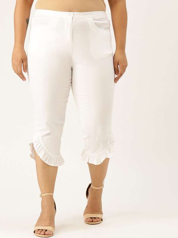 White Jeans Women Capris - Buy White Jeans Women Capris online in