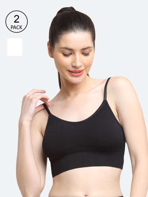 Buy Sillysally White Solid Beginners Bra (Pack of 2) online