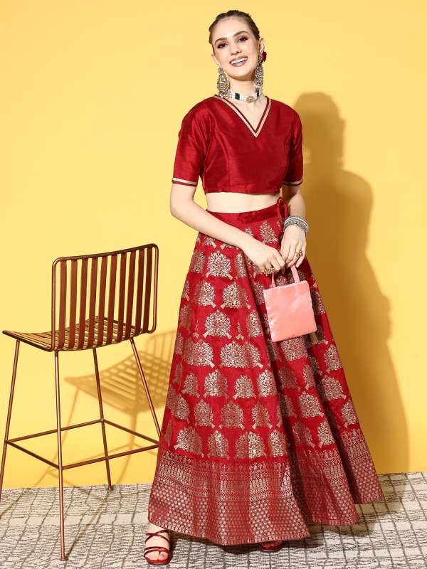 Buy Brocade Skirt Online at Best Price Myntra