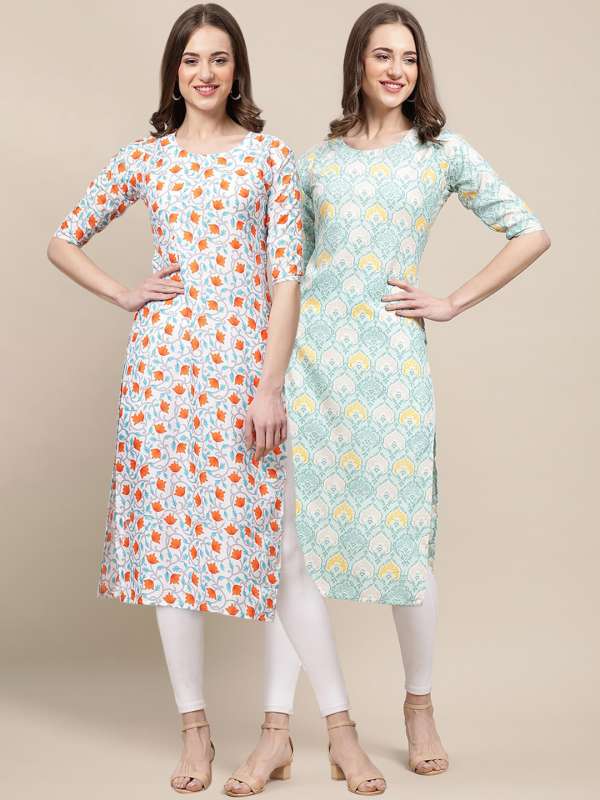 combo pack of long kurtis