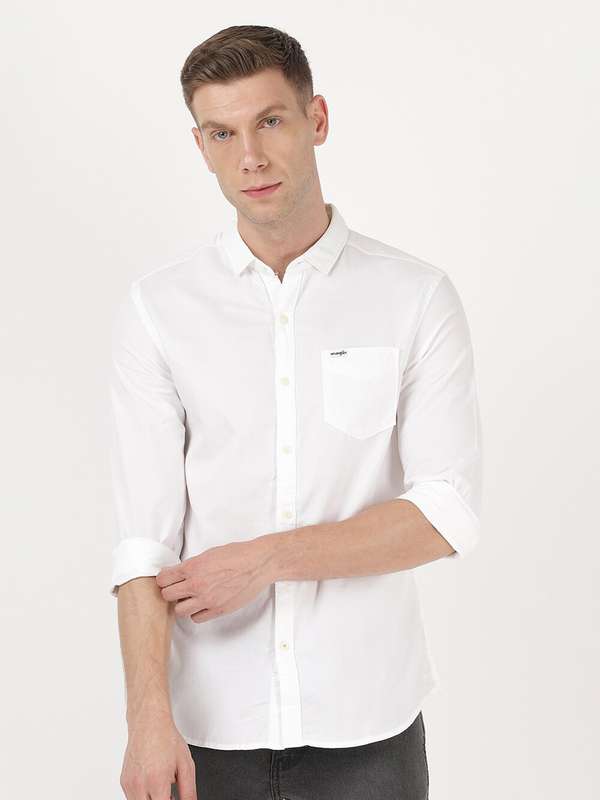 Wrangler white shirt clearance