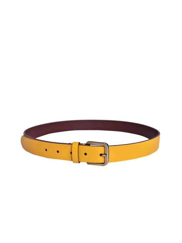 Yellow belts top for dresses