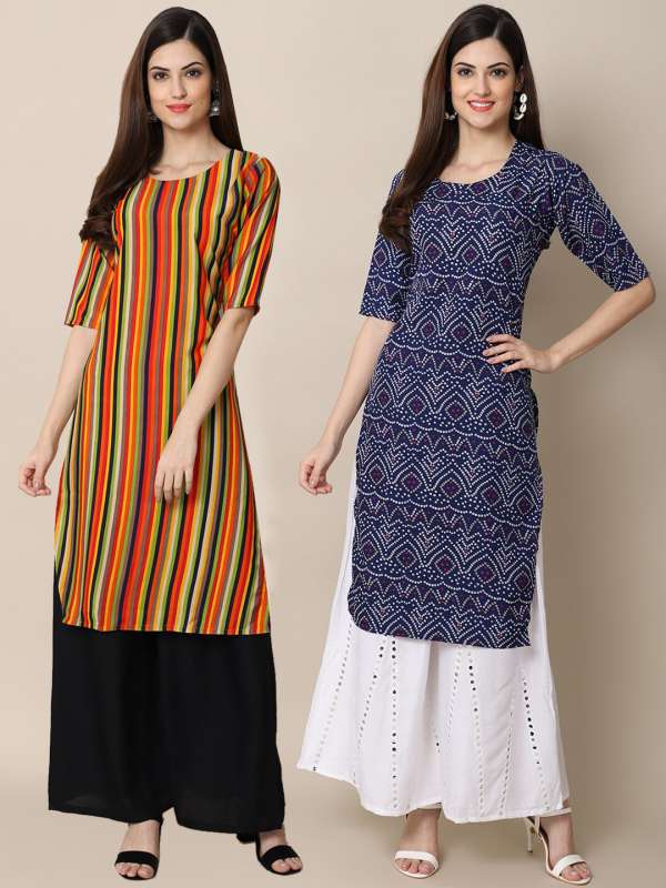 Myntra layered kurtis shop
