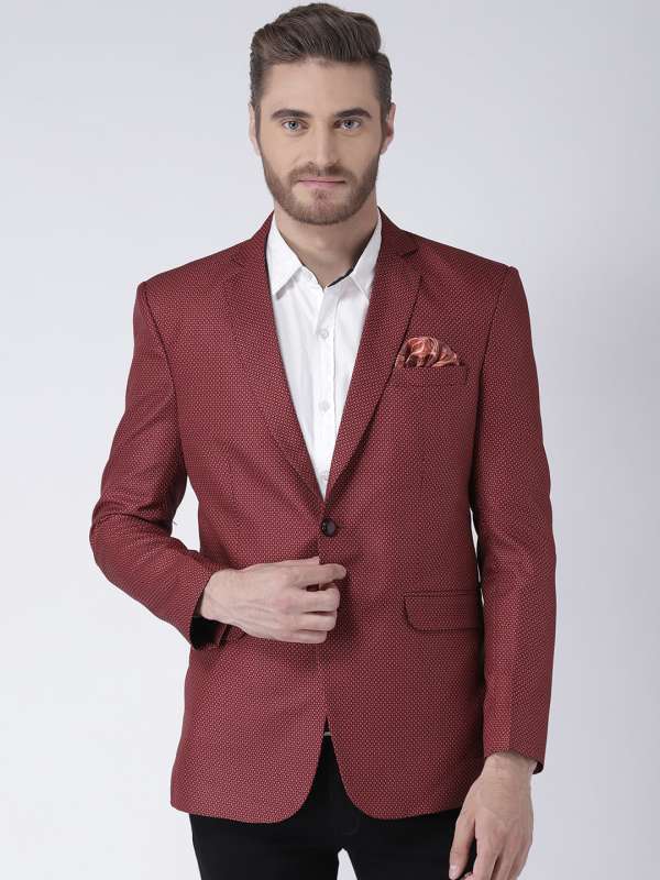 Maroon blazer store white shirt