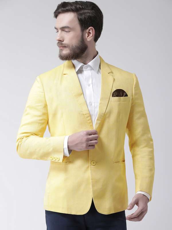 Yellow Men Suits Blazers Buy Yellow Men Suits Blazers online in