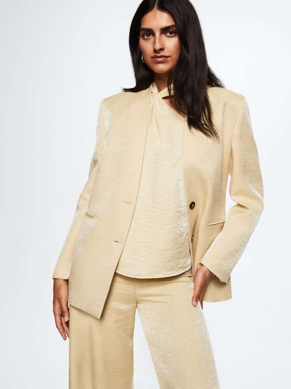 Mango cream blazer online