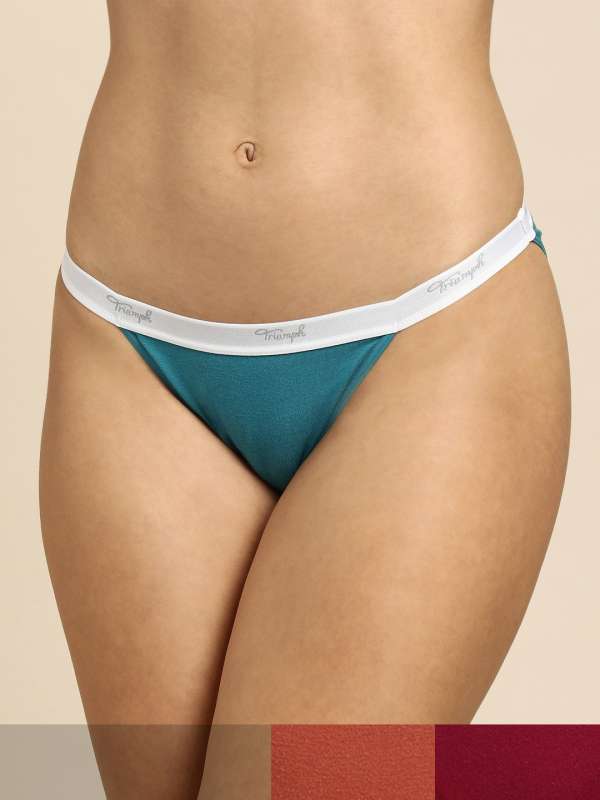 Buy TRIUMPH Stretty 141 Tanga 3P Blended Low Rise Women's Hipster Panties