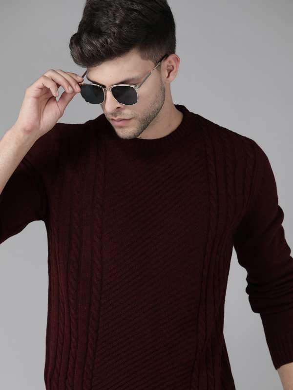 BGFIPAJG Sweater with Shirt Collar Men Mens Autumn and Winter Fashion  Casual Round Neck Pullover Long Sleeve Sweater Christmas Jumpers Men