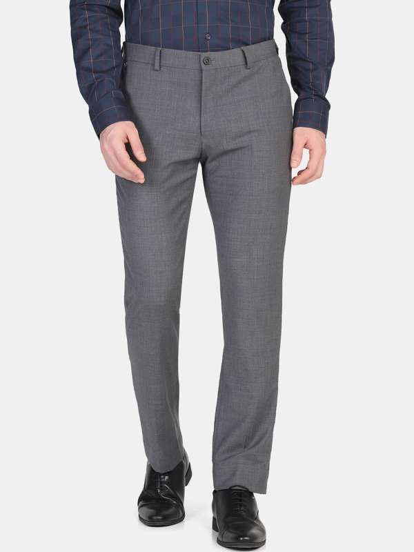 Graphite Grey Merino Wool Blend Pants