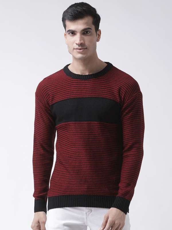 Red Men Round Neck Sweaters Club York Buy Red Men Round Neck
